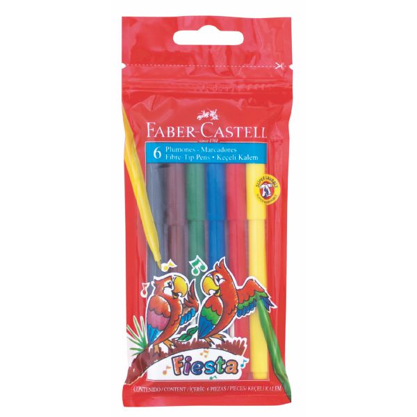 Lapiz de Colorear Faber Castell 6 colores Pequeño – Multiservicios